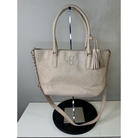 Tory Burch Handbags - Tory Burch Pink Tote Handbag Purse Shoulder Bag Pebbled Leather